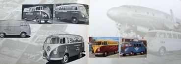 Volkswagen T1 Transporter Modellprogramm 1952 "Wer fährt Transporter" Reuters-Motive Automobilprospekt (8667)